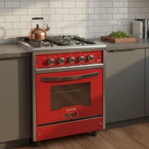 Cocina Usman Red Wine 55cm  Puerta Vidrio