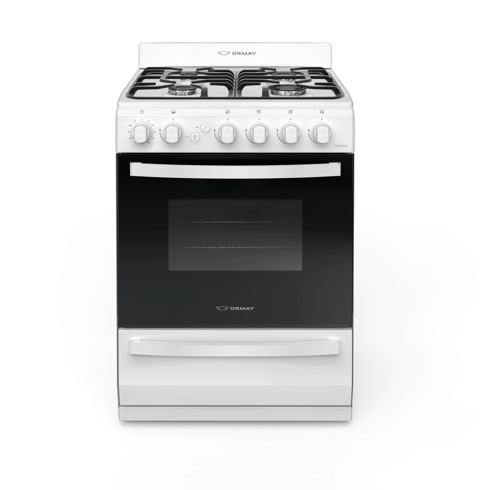 Cocina Ormay Tempo Blanca Rejilla Fund.+Timer 