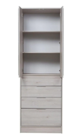 Placard Ricchezze Murano 2P  4C Pino Blanco c/Esp