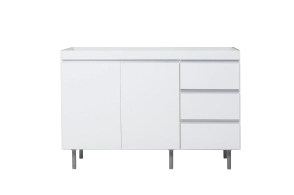 Bajo Mesada 1,20 Ricchezze Arco Blanco Aluminio