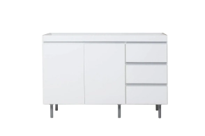 Bajo Mesada 1,20 Ricchezze Arco Blanco Aluminio----