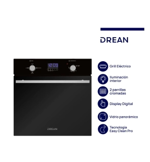 Horno Drean HEDR601CN Negro 6 Programas
