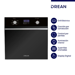 Horno Drean HEDR601CN Negro 6 Programas