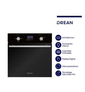 Horno Drean HEDR601CN Negro 6 Programas