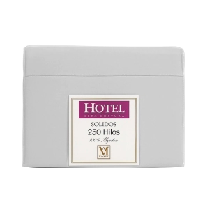 Sabanas Hotel King Size 250 Hilos Gris 100% Alg. 