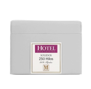 Sabanas Hotel King Size 250 Hilos Gris 100% Alg. 