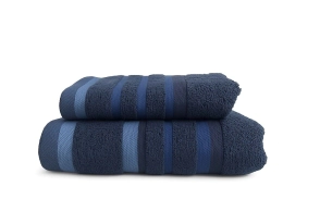 Juego de Toalla y Toallón Teka Lumiere 520 gramos Azul 