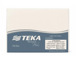 Sabanas 1½ Teka 150H Ternura Plus Liso Blanco 