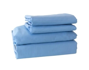 Sabanas 1½ Teka 150H Ternura Plus Liso Celeste