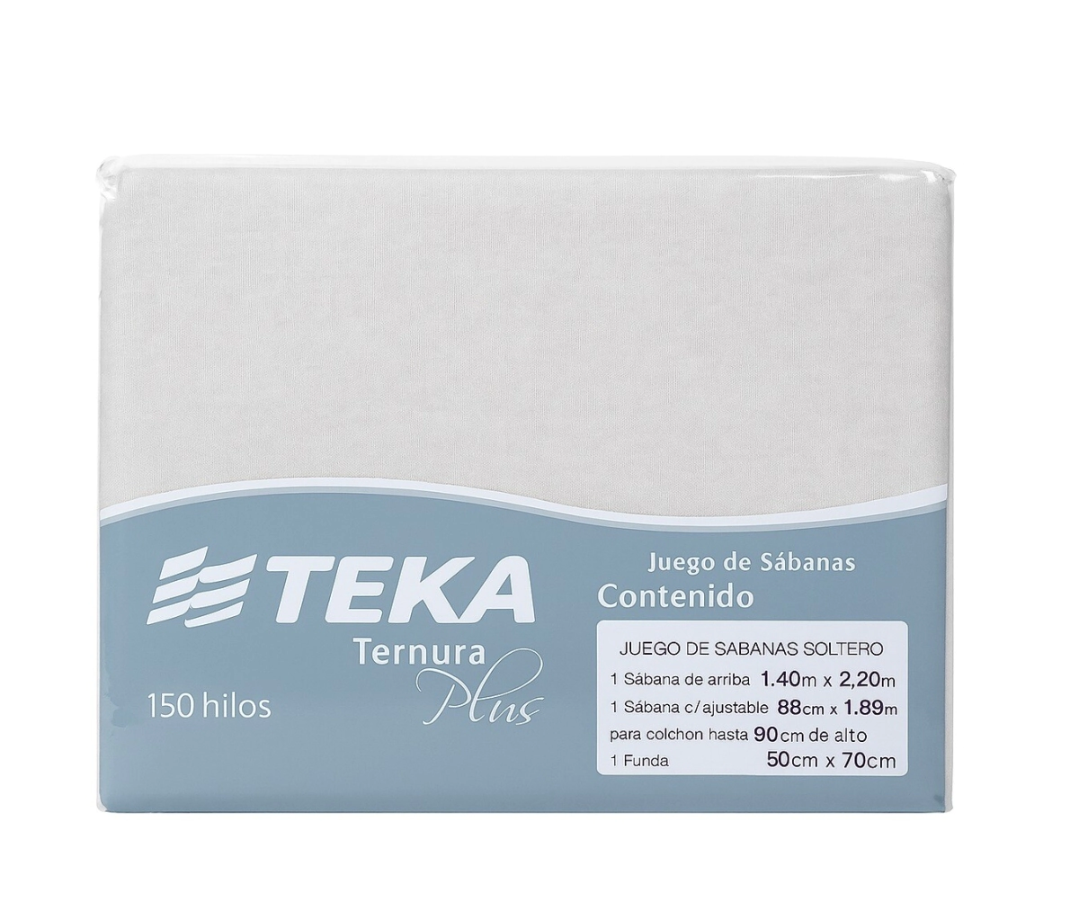 Sabanas 1 Teka 150H Ternura Plus Liso Gris 