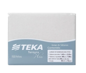 Sabanas 1 Teka 150H Ternura Plus Liso Gris 