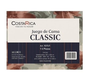 Sabanas 1½ Costa Rica Microfibra 80Grs Rosas 