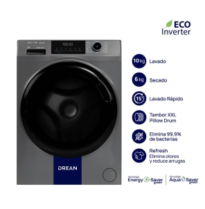 Lavasecarropas Drean 10Kg Inverter 6 Secado 