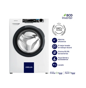 Lavarropas Drean 8kg 1400 Rpm Inverter  A+++