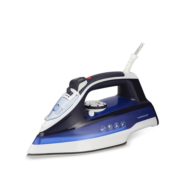 Plancha Winco W34A Azul 2000W 