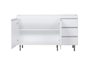 Bajo Mesada 1,40 Ricchezze Arco Blanco Aluminio