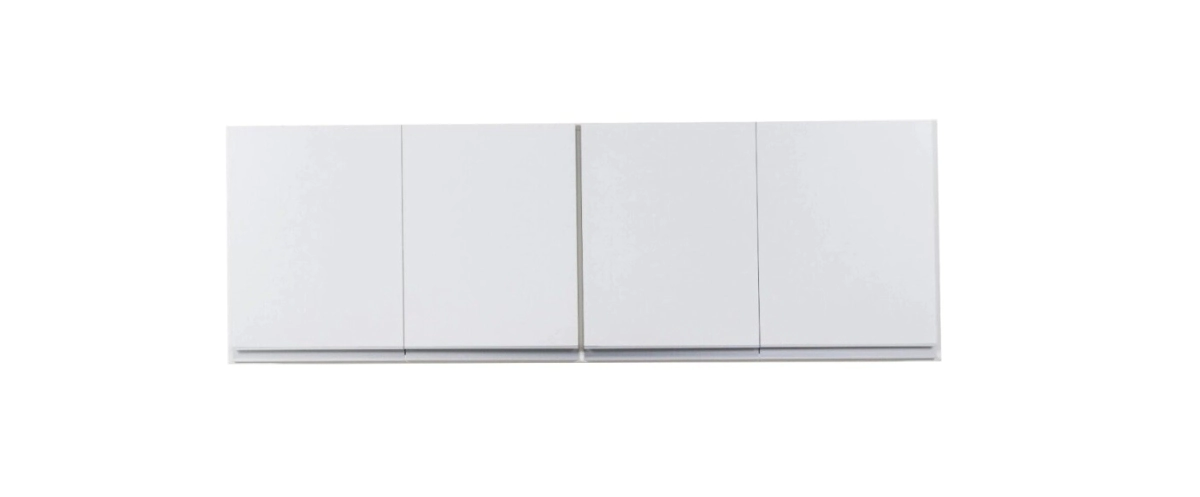 Alacena Ricchezze 1.40 Arco 4P Blanco Aluminio 