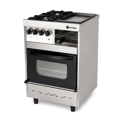 Cocina Danda SIENA 2 hornallas 60cm. Puerta de vidrio